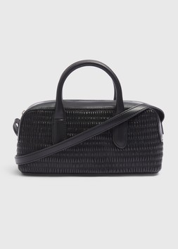 Matalan Black Faux Leather Mini Tote Bag £16