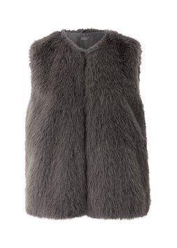 Matalan Faux Fur Gilet Charcoal £28
