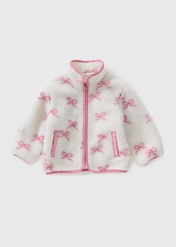 Matalan Girls Bow Borg Jacket from £15