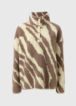 Matalan Souluxe Brown Zebra Borg Jumper £28