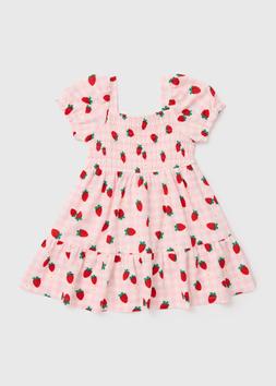 Matalan Strawberry Crinkle Dress &pound;6-8