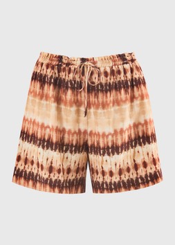 TIE DYE SHORT CO ORD BROWN £16