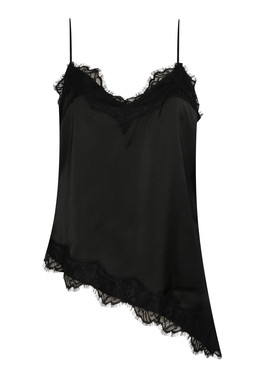 Black Asymmetric Lace Cami Top, £23.99 (947037401)