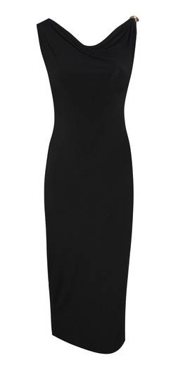 Black Jersey Off The Shoulder Midi Dress, £29.99 (950903701)