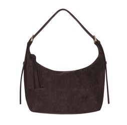 Dark Brown Faux Suede Slouchy Shoulder Bag, £21.99 (946508127)