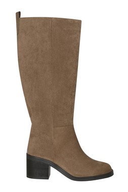 Light Brown Faux Suede Heeled Knee High Boots, £59.99 (943714921)