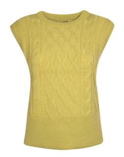 New Look, Bright Green Cable Knit Vest £24.99