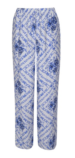 White Tile Pattern Beach Wide Leg Trousers, £25.99 (942002119)