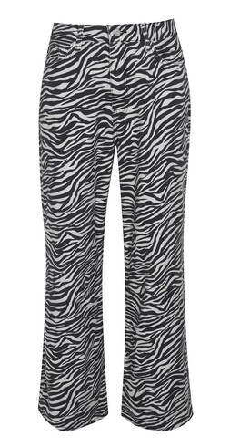 Black Zebra Print Adalae Wide Leg Jeans €49.99 £39.99 914557609