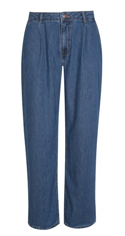 Blue Pleated Wide Leg Jeans £39.99 (926637540)