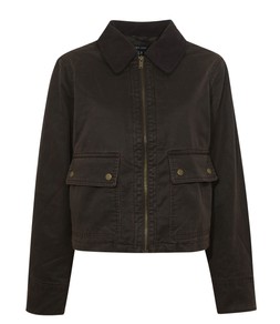 Brown Cropped Waxed Look Barn Jacket, New Look, £49.99