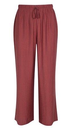 Dark Red Crinkled Wide Leg Trousers, £25.99 (917754825)