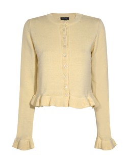 Light Yellow Frill Hem Knitted Cardigan €39.99 £29.99 922422388