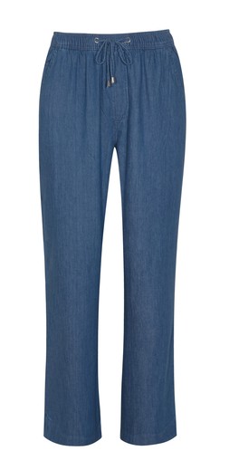 New Look Blue Drawstring Waist Denim Trousers £26.99 €36.99