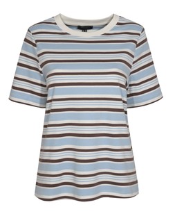 New Look Blue Premium Heavyweight Cotton Striped Jersey Tee £14.99