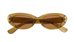 New Look Dark Khaki Oval Frame Sunglasses £9.99