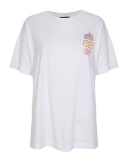 New Look White Oversized Sardine Tin Print T-Shirt £15.99 (Front)