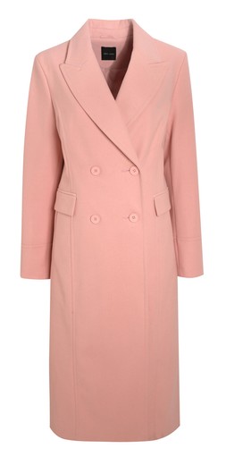 Pale Pink Double Breasted Midi Coat, £69.99 (934812772)