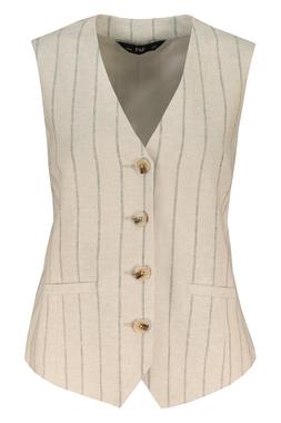 Stone Stripe Linen Co Ord Waistcoat