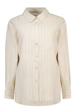 Ivory Luxe Pinstripe Shirt