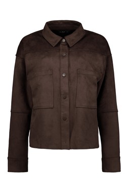 Chocolate Brown Suede Jacket