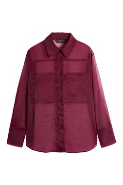 Burgandy Organza Shirt £19.50- embargoed until 27th October 2025