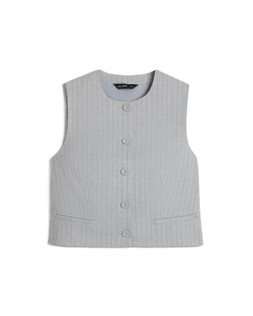 Grey Pinstripe Waistcoat