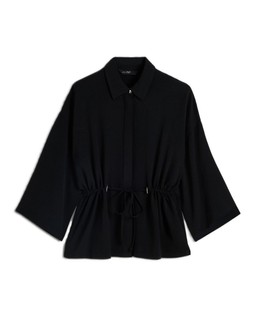 Black Jazz Drawstring Waisted Shirt