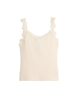 Cream Lace Trim Cami