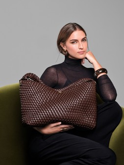Dune London SS25 Deliberate L 129 GBP chocolate brown www.dunelondon.com