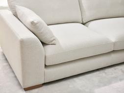 DFS Calix right hand facing large chaise end sofa in in ivory boucle