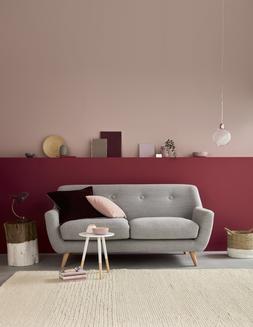 DFS So Simple Edd three-seater sofa in Simply Wool Look in Steel Grey