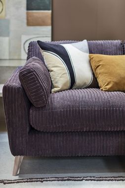 DFS Benji four-seater sofa in Chocolate Marley fabric