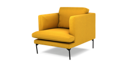 DFS So Simple Tom armchair in simply wool look in vintage mustard