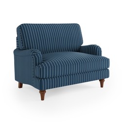 Beatrice II Woven Pinstripe Snuggle Chair