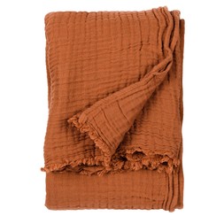 Lark Cotton Throw peakon brown