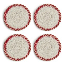 30974337 Crafted woven coaster 4pk £3