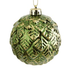 30974708 Olive Leaves Embossed Bauble £1.50