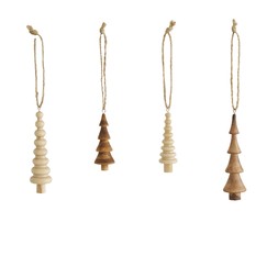 30975844 4 Wooden Trees Hanging Decorations £2.50