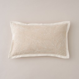 Leaf Linework Rectangle Cushion £16