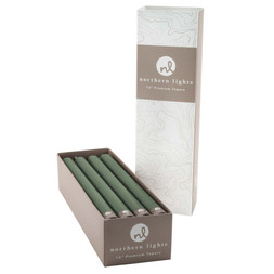 North Lights 12in Taper Candle Moss Green £35
