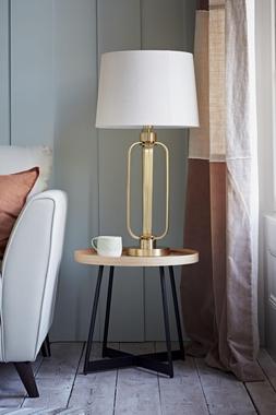 Furniture Village - Nordic Lamp Table, &pound;249, Laurel Table Lamp, &pound;149