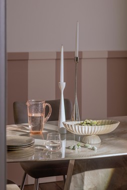 Elegante 180cm Dining Table with 4 Taupe Dining Chairs - £1,095