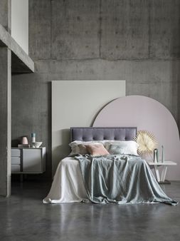Furniture Village - Athos King Ottoman Bedframe, &pound;999, Bianco Sideboard, &pound;599, Bianco Lamp Table, &pound;339