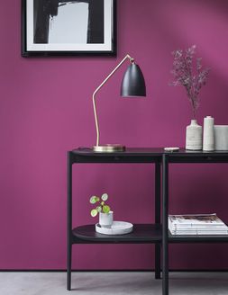Furniture Village - Ercol Ancona Console Table, &pound;539,Olly Table Lamp, &pound;79