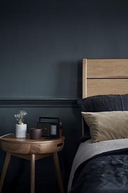 Furniture Village - ercol Rimini Double Bed, &pound;939, Lista Smart Side Table