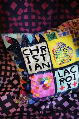 ARLECCHINO WOOD MULTICOLORE CUSHION