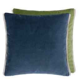 VARESE PRUSSIAN & GRASS VELVET CUSHION CCDG1310