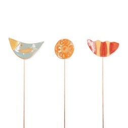 Pot stem stakes, set of 3