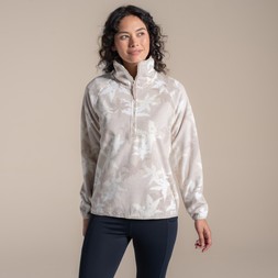 Reedmace Half Zip in Oyster Print £50.00